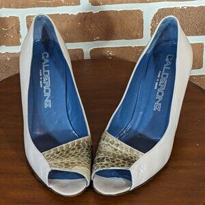 Calderone Open Toe Heels